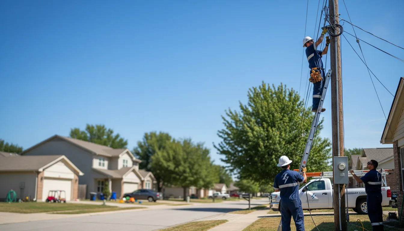 Residential electrician providing installation services in Davis, OK